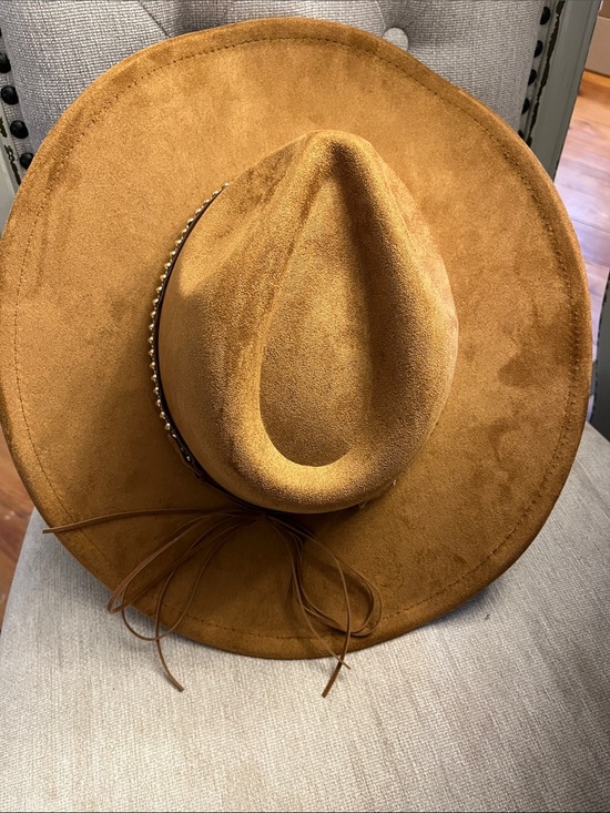 Anthropologie Faux Suede Rancher One Size New Cowboy Hat with Braided Band main image 9